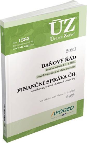 ÚZ 1383 DAŇOVÝ ŘÁD K 1/7/20