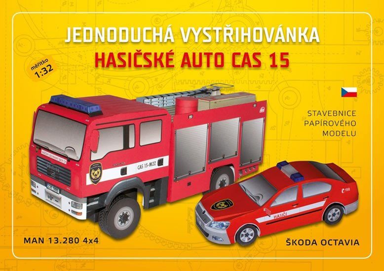 VYSTŘIHOVÁNKA JEDNODUCHÁ HASIČSKÉ AUTO