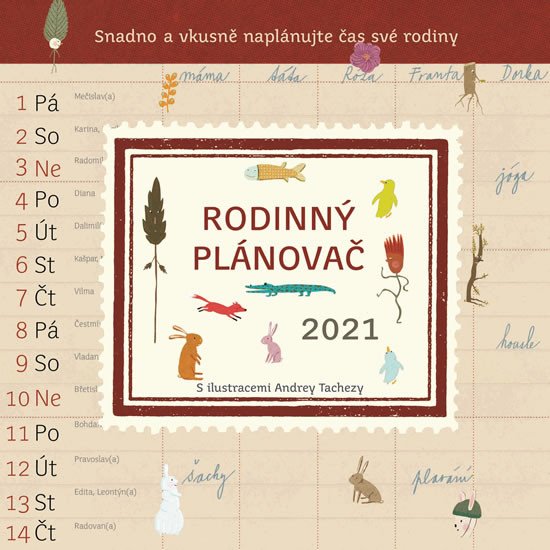 2021 RODINNÝ PLÁNOVAČ NÁSTĚNNÝ