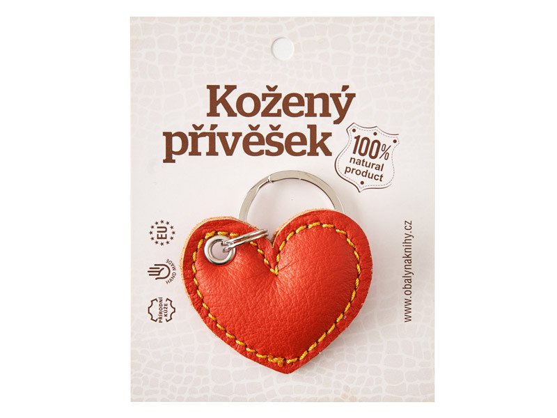 Obálka knihy KOŽENÝ PŘÍVĚŠEK SRDCE (KLÍČENKA) od autora <br>