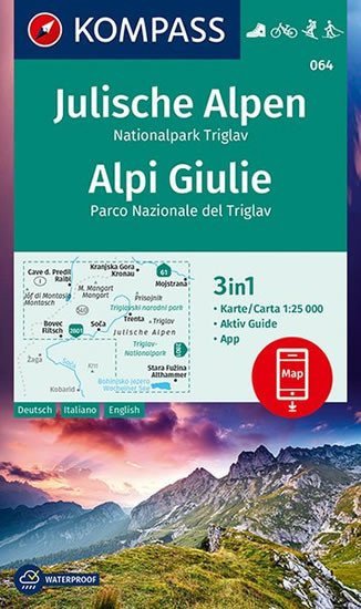 Obálka knihy JULISCHE ALPEN, NATIONALPARK TRIGLAV 1:25 000 MAPA (064) od autora <br>