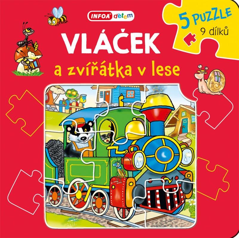 VLÁČEK A ZVÍŘÁTKA V LESE KNÍŽKOVÉ PUZZLE