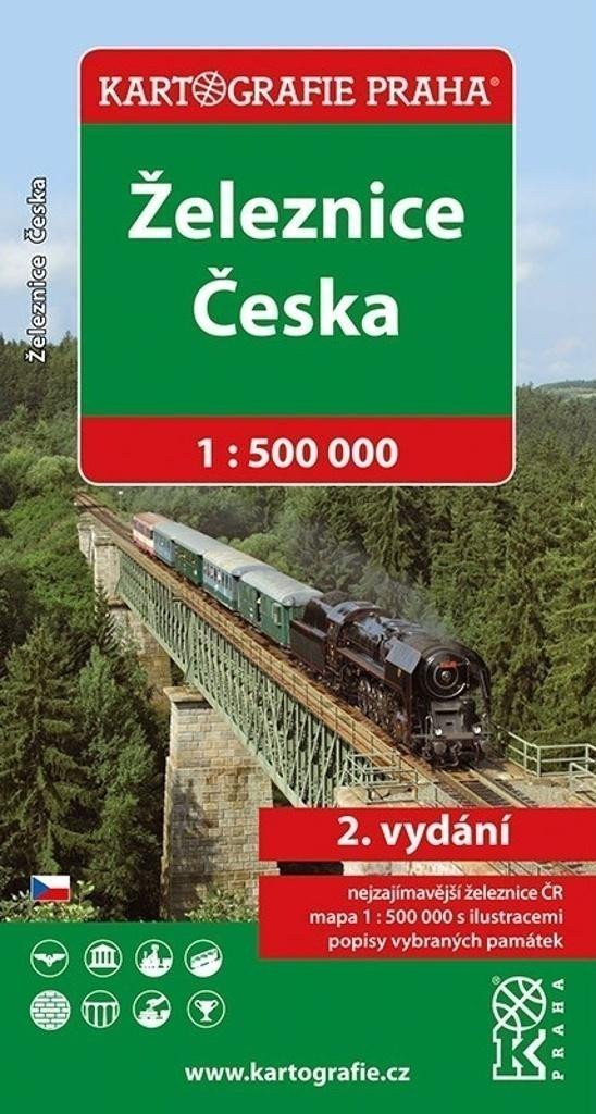 ŽELEZNICE ČESKA 1:500 000