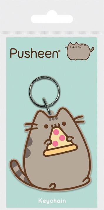 KLÍČENKA GUMOVÁ PUSHEEN (PIZZA)