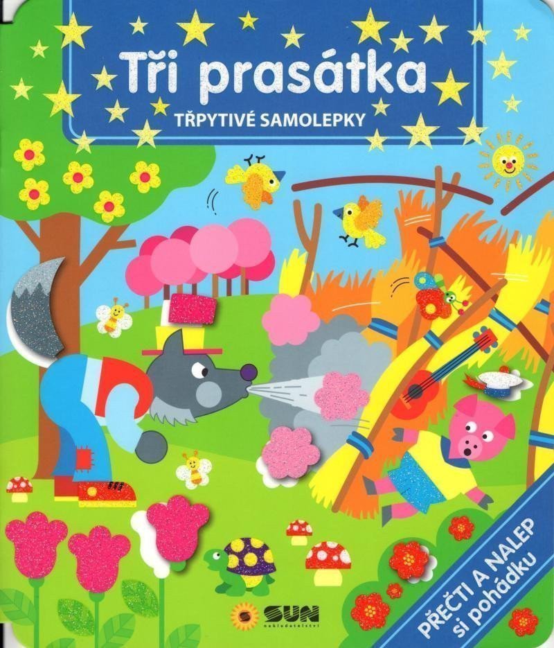 Obálka knihy TŘI PRASÁTKA (TŘPYTIVÉ SAMOLEPKY) od autora <br>