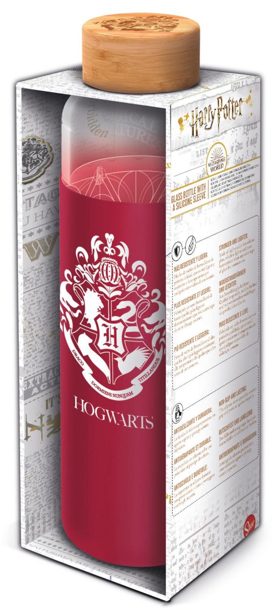 SKLENĚNÁ LÁHEV S NÁVLEKEM HARRY POTTER 585 ML