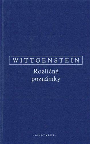 Obálka knihy ROZLIČNÉ POZNÁMKY od autora Wittgenstein Ludwig