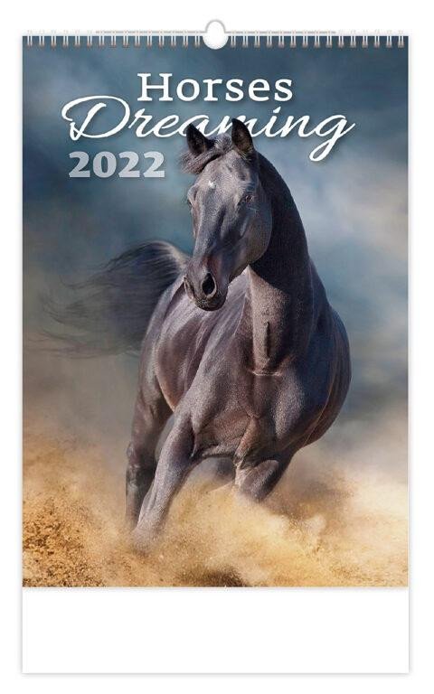 NÁSTĚNNÝ KALENDÁŘ 2022 HORSES DREAMING