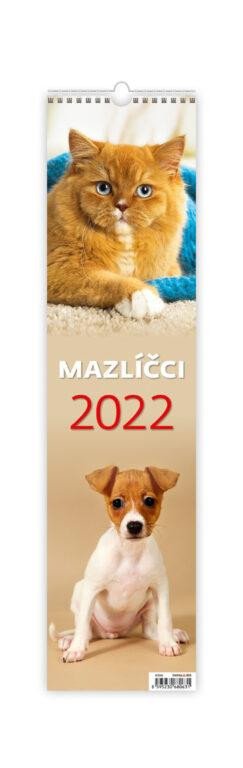 NÁSTĚNNÝ KALENDÁŘ 2022 MAZLÍČCI VÁZANKA