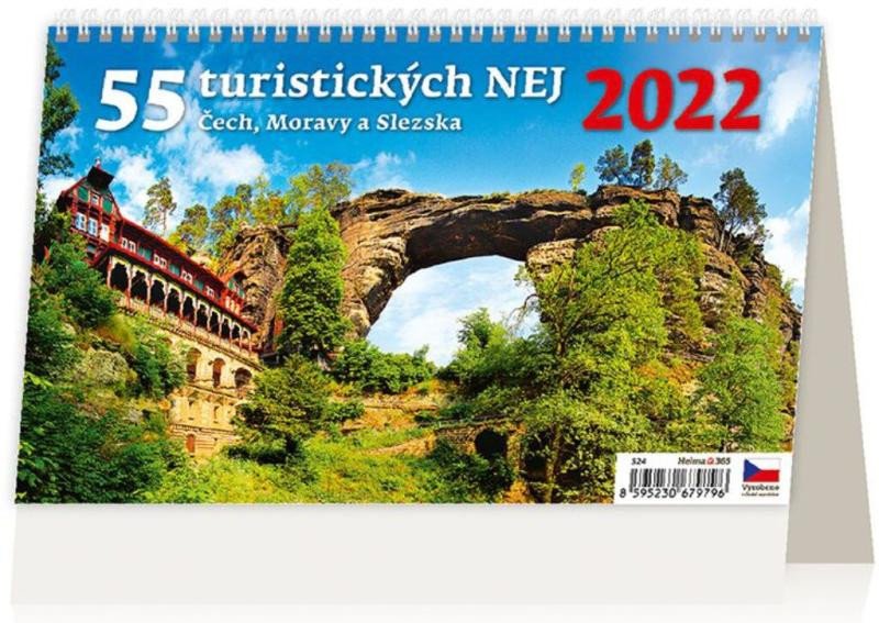 STOLNÍ KALENDÁŘ 2022 55 TURISTICKÝCH NEJ