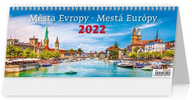 STOLNÍ KALENDÁŘ 2022 MĚSTA EVROPY