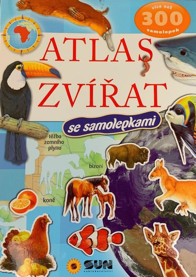 ATLAS ZVÍŘAT SE SAMOLEPKAMI