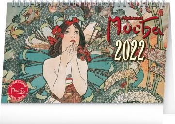 KALENDÁŘ ALPHONSE MUCHA 2022 STOLNÍ