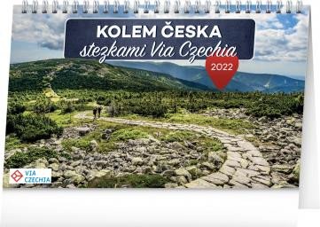 KOLEM ČESKA STEZKAMI VIA CZECHIA KALENDÁŘ 2022 STOLNÍ