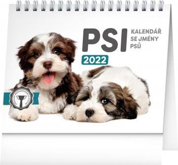 STOLNÍ KALENDÁŘ 2022 PSI  SE JMÉNY PSŮ