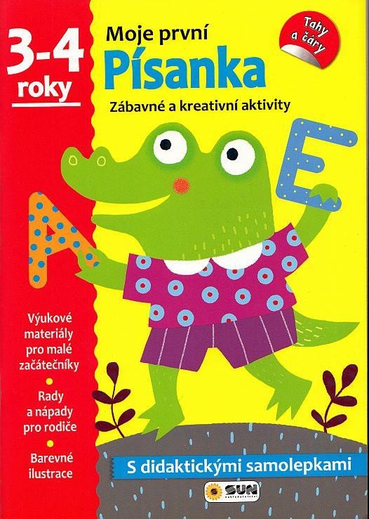 MOJE PRVNÍ PÍSANKA 3-4 LET - ZÁBAVNÉ A KREATIVNÍ AKTIVITY