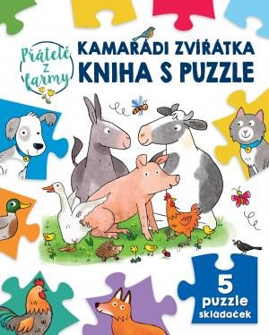 KAMARÁDI ZVÍŘÁTKA KNIHA S PUZZLE PŘÁTELÉ Z FARMY