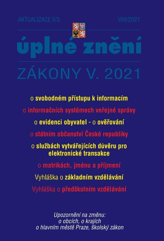 ÚPLNÉ ZNĚNÍ ZÁKONY V.2021 AKTUALIZACE V/3