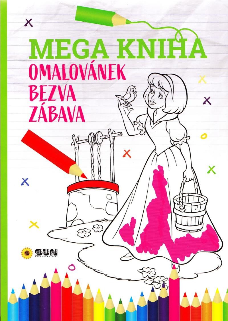 MEGA KNIHA OMALOVÁNEK  PINK BEZVA ZÁBAVA