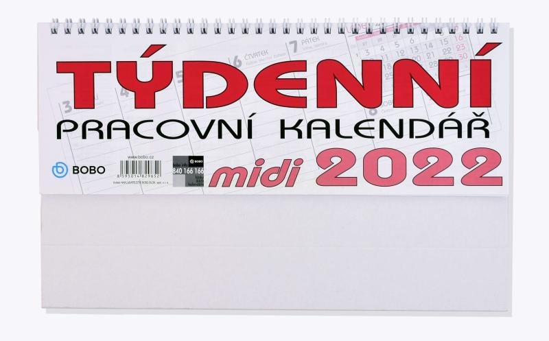 STOLNÍ KALENDÁŘ 2022 PRACOVNÍ MIDI TÝDENNÍ