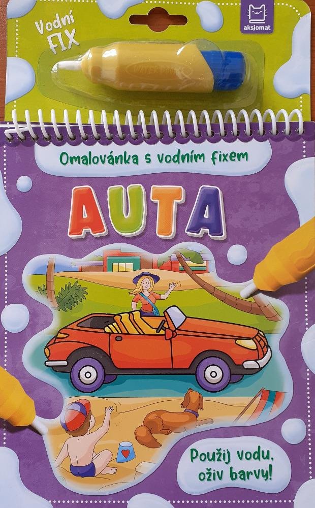 AUTA OMALOVÁNKY S VODNÍM FIXEM