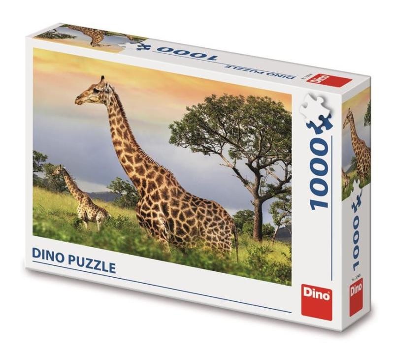 PUZZLE ŽIRAFÍ RODINA/1000 DÍLKŮ