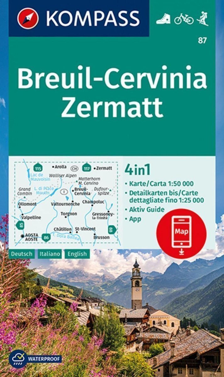 Obálka knihy BREUIL-CERVINIA ZERMATT 1:50 000 /87/ od autora <br>