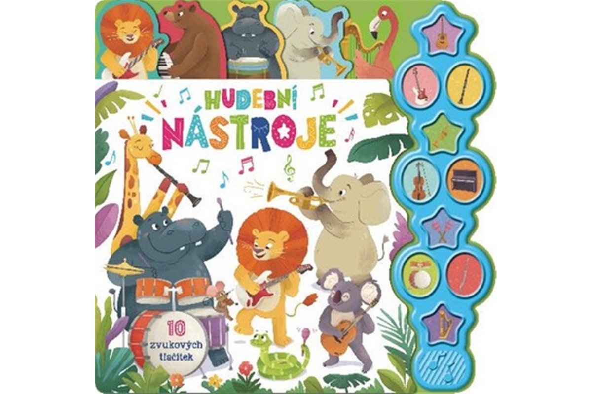HUDEBNÍ NÁSTROJE 10 ZVUKOVÝCH TLAČÍTEK