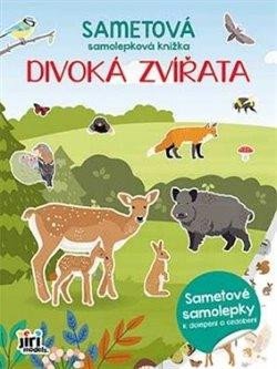 SAMETOVÁ SAMOLEPKOVÁ KNÍŽKA DIVOKÁ ZVÍŘATA