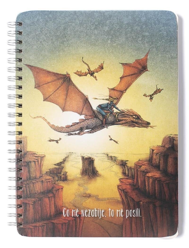 KROUŽKOVÝ BLOK CO MĚ NEZABIJE [A5 ČISTÝ 50 LISTŮ]