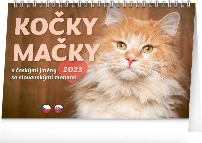 STOLNÍ KALENDÁŘ 2023 KOČKY MAČKY CZSK