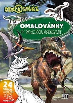 DINOSAUŘI OMALOVÁNKY SE SAMOLEPKAMI