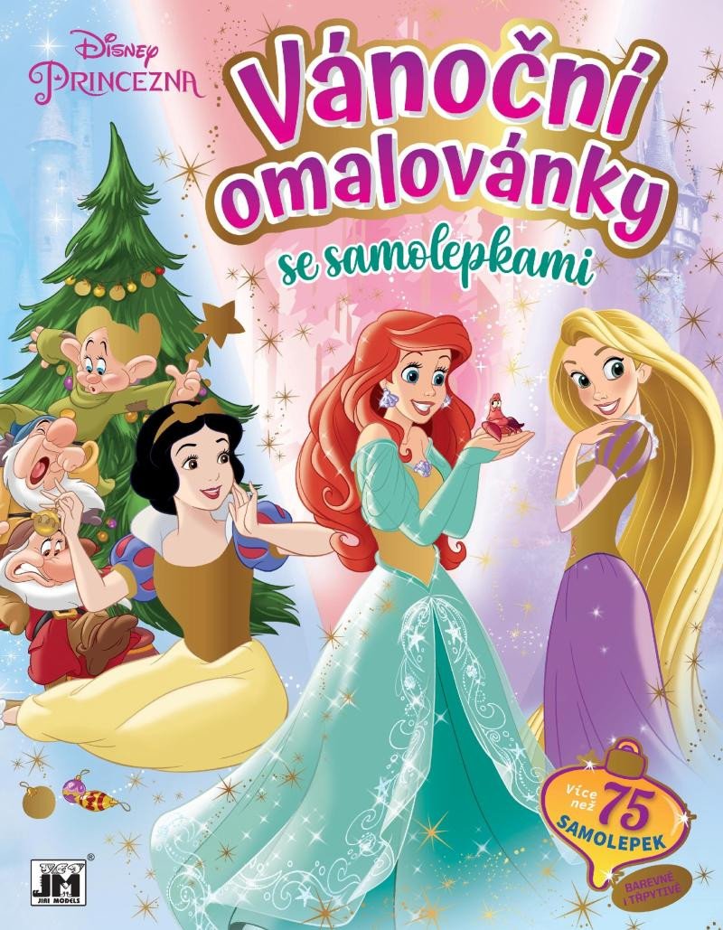 PRINCEZNY - VÁNOČNÍ OMALOVÁNKY SE SAMOLE