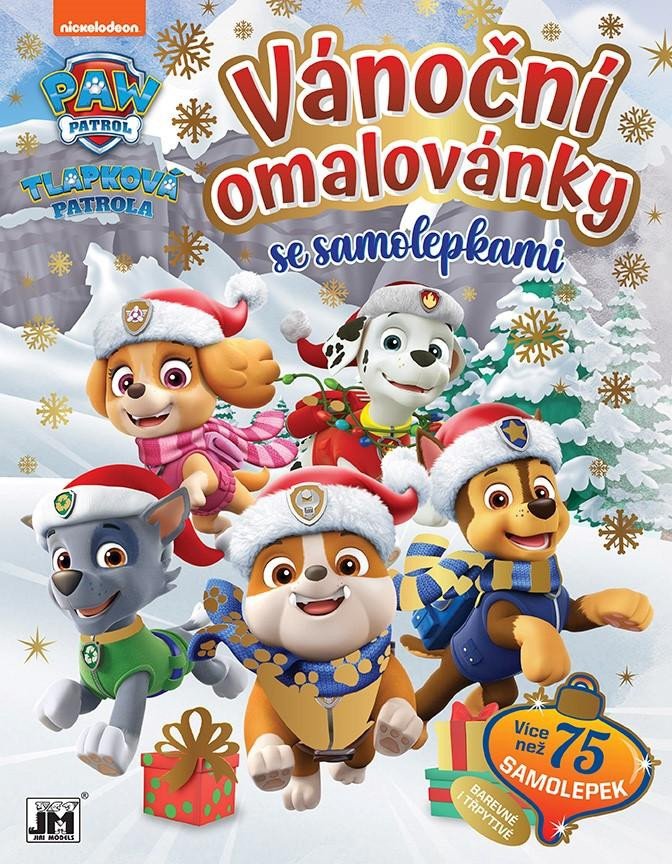 TLAPKOVÁ PATROLA - VÁNOČNÍ OMALOVÁNKY SE SAMOLEPKAMI