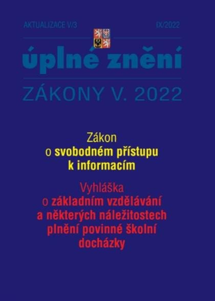 AKTUALIZACE V/3 ÚPLNÉ ZNĚNÍ ZÁKONY V.2022