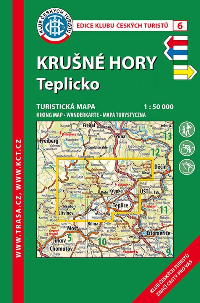 KRUŠNÉ HORY TEPLICKO 6/KČT-3.VYDÁNÍ