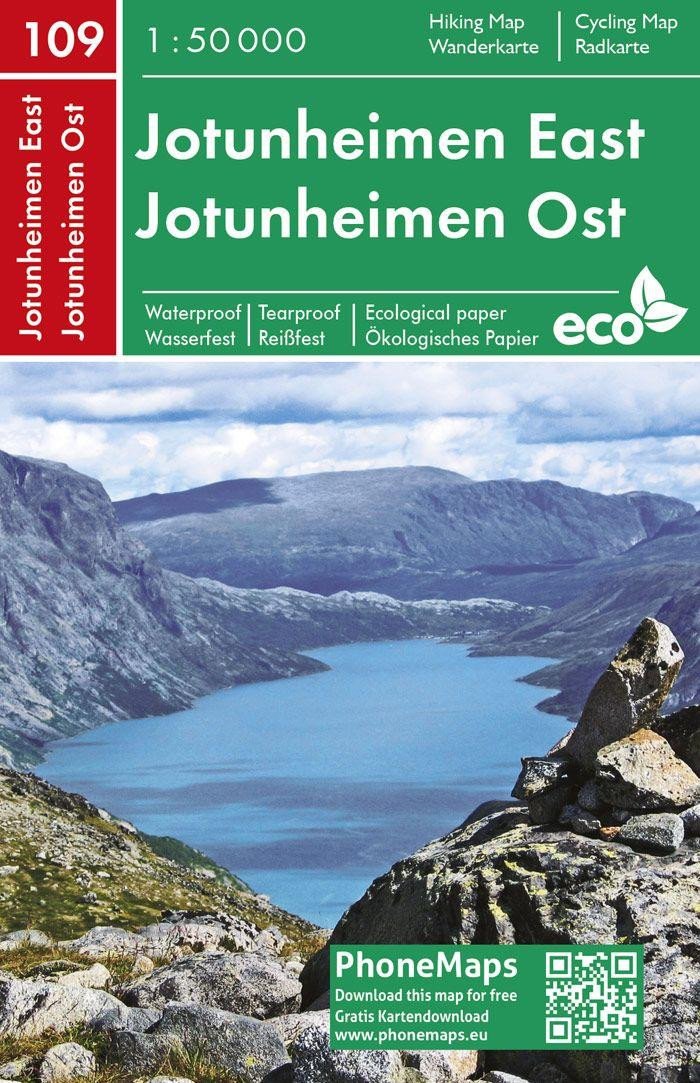 JOTUNHEIMEN EAST 1:50 000 PNM 109