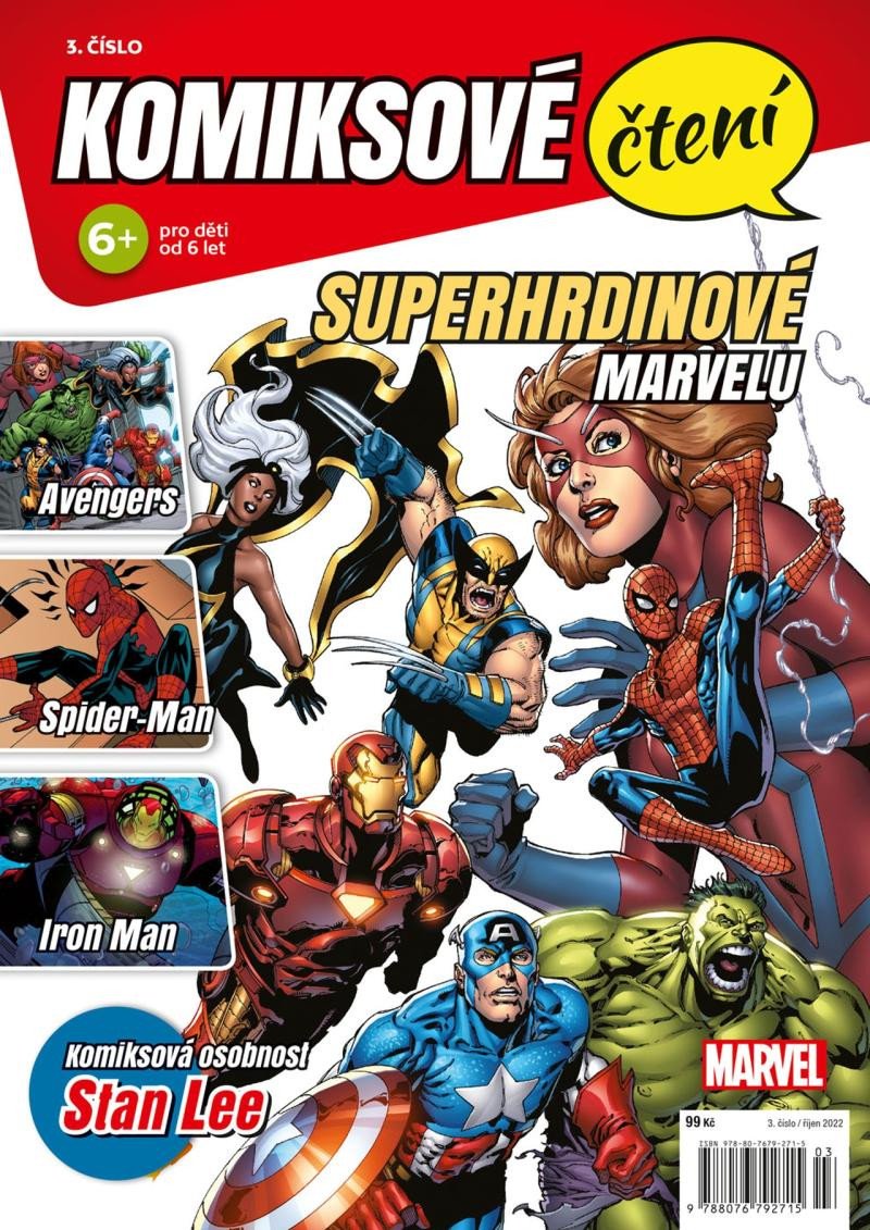 KOMIKSOVÉ ČTENÍ 3-SUPERHRDINOVÉ MARVELU