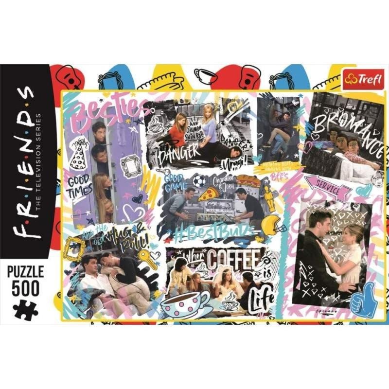 PUZZLE PŘÁTELÉ: KOLÁŽ/500 DÍLKŮ