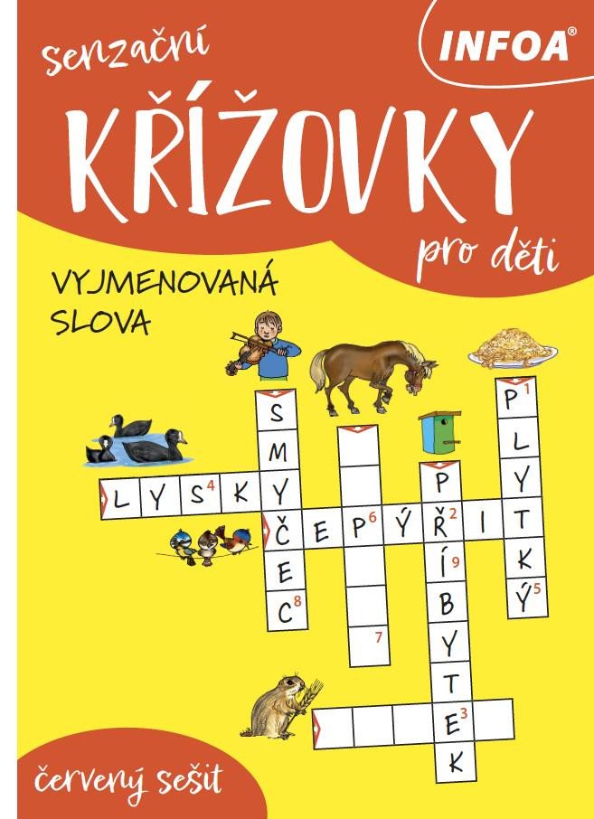 SENZAČNÍ KŘÍŽOVKY PRO DĚTI ČERVENÝ SEŠIT