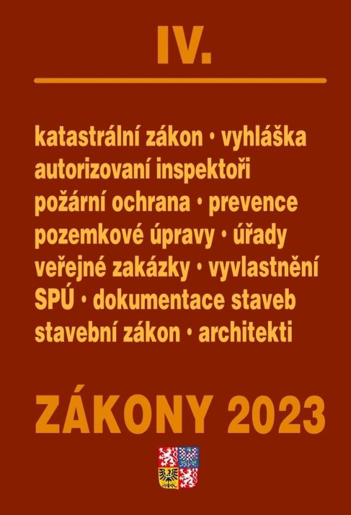 ZÁKONY 2023 IV. KATASTRÁLNÍ ZÁKON. POŽÁRNÍ OCHRANA