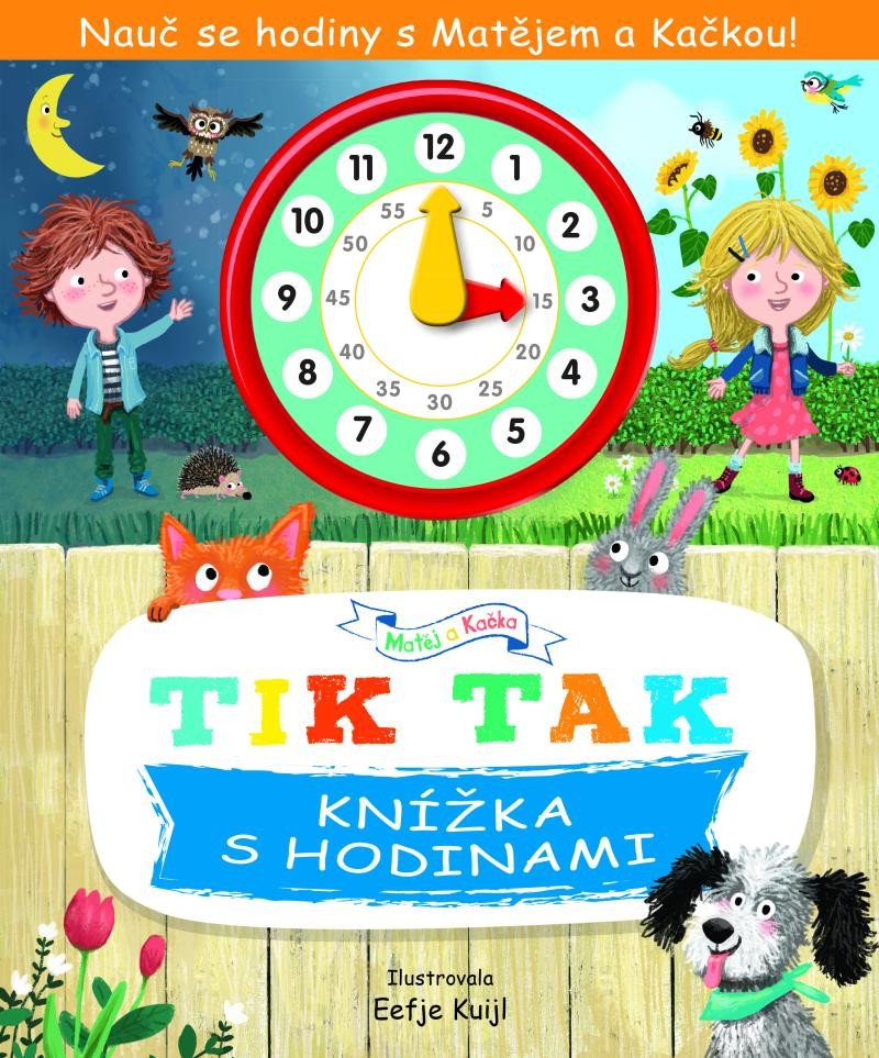 TIK TAK KNÍŽKA S HODINAMI