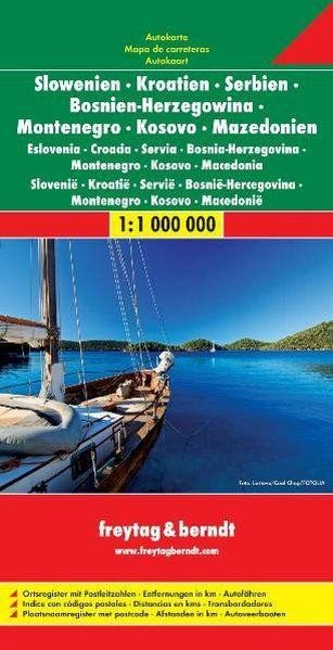 SLOVINSKO,CHORVATSKO,SRBSKO,BOSNA 1:1 000 000