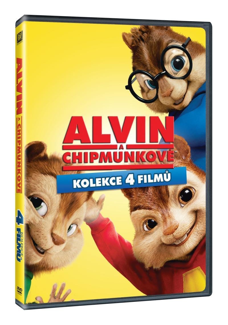 DVD ALVIN A CHIPMUNKOVÉ KOLEKCE 1-4