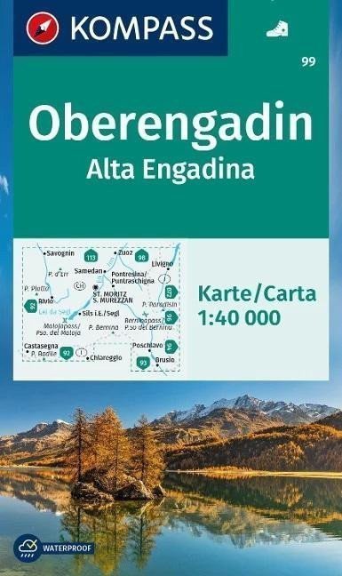 Obálka knihy OBERENGADIN, ALTA ENGADINA 1:40 000 (99) od autora neuveden