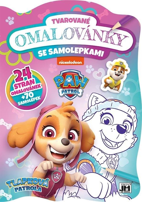 TLAPKOVÁ PATROLA-TVAROVANÉ OMALOVÁNKY SE SAMOLEPKAMI