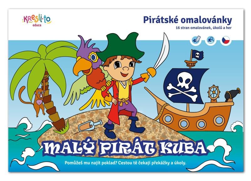 OMALOVÁNKY PIRÁTSKÉ MALÝ PIRÁT KUBA