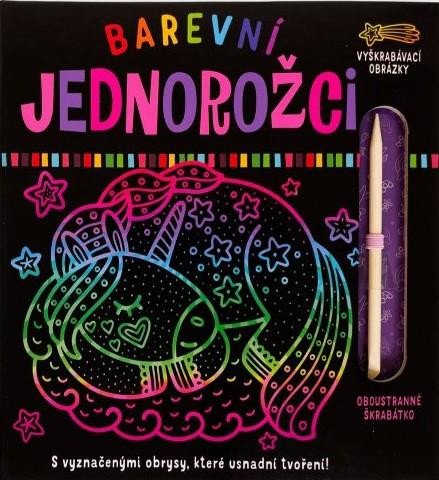 BAREVNÍ JEDNOROŽCI - VYŠKRABÁVACÍ OBRÁZK