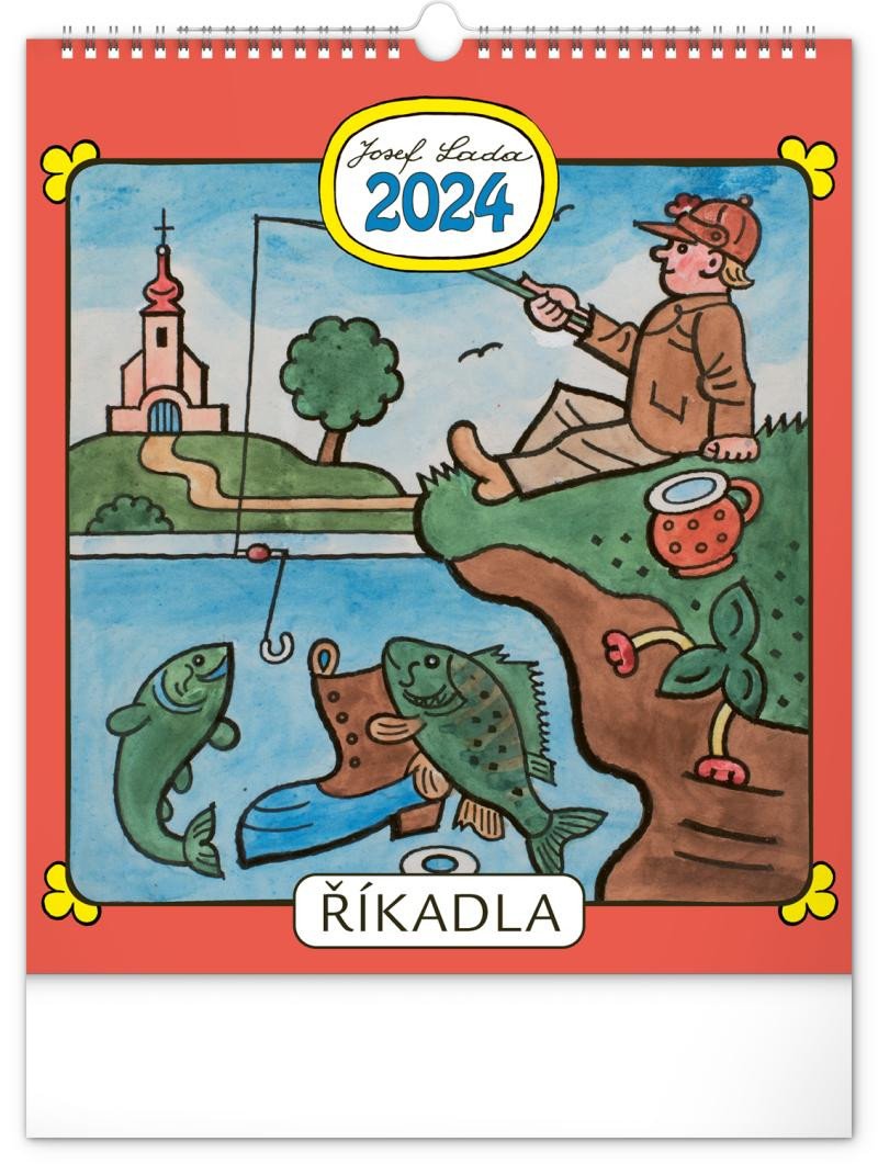 KALENDÁŘ JOSEF LADA 2024 NÁSTĚNNÝ