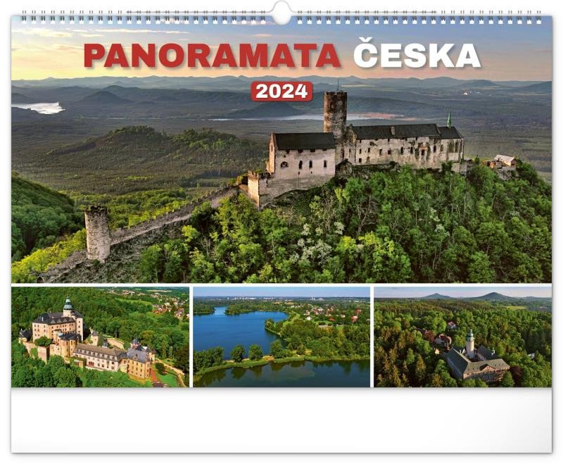 NÁSTĚNNÝ KALENDÁŘ 2024 PANORAMATA ČESKA